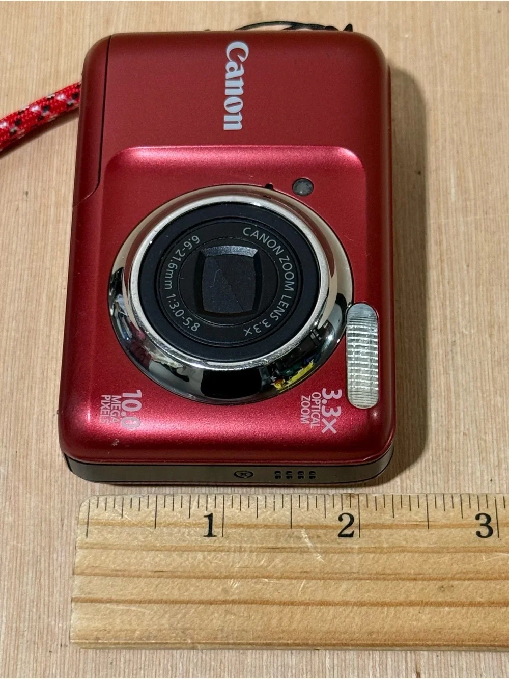 Canon PowerShot A800 10.0MP Digit Camera Red Tested Good w/Batt-SDCard Read Blw! - Picture 13 of 13